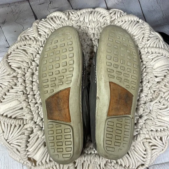 Peter Millar gray suede 9M leather loafers - Picture 6 of 8